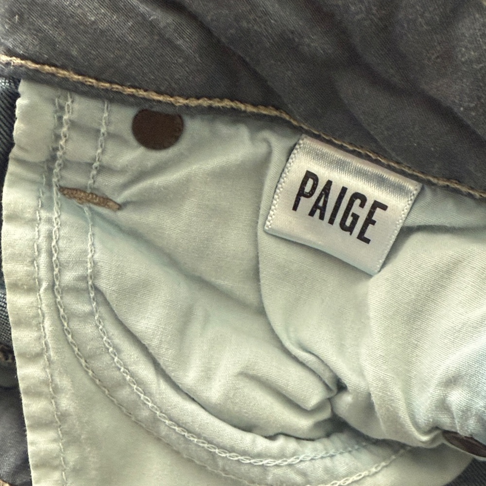 PAIGE Hoxton Crop Rollup Jeans Sz 25 - Picture 8 of 8
